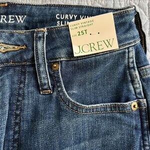 J.CREW Curvy Vintage Slim Straight Jeans - Dark Blue